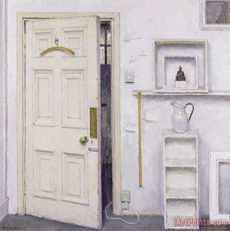 Meditation On A Door I painting - Charles E Hardaker Meditation On A Door I Art Print