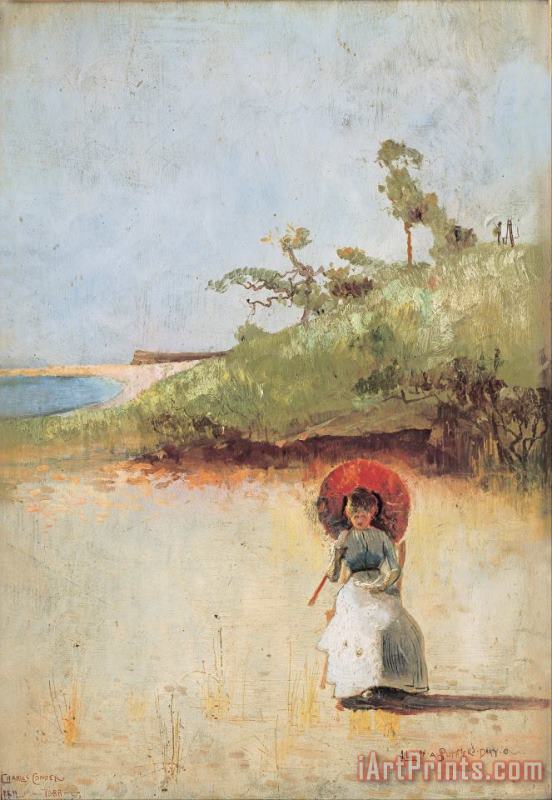 All on a Summer's Day painting - Charles Edward Conder All on a Summer's Day Art Print
