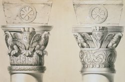 Charles Felix Marie Texier Byzantine Capitals From Columns In The Nave Of The Church Of St Demetrius In Thessalonica