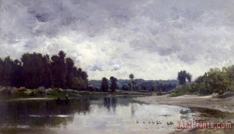Charles Francois Daubigny Bords De Riviere Art Painting