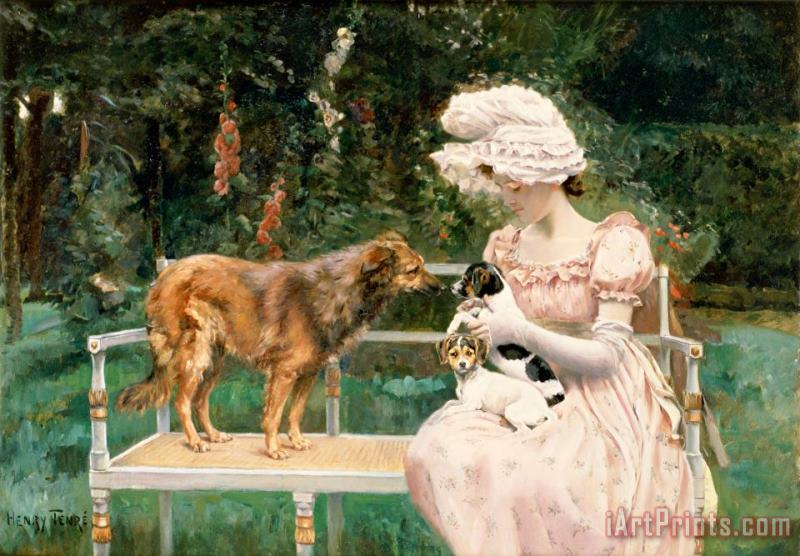 Introductions painting - Charles Henry Tenre Introductions Art Print