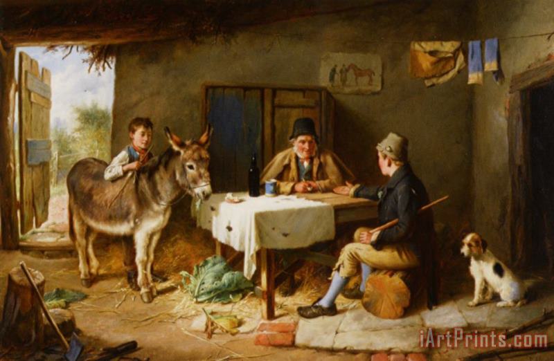 Charles Hunt The Sale of a Donkey Art Painting