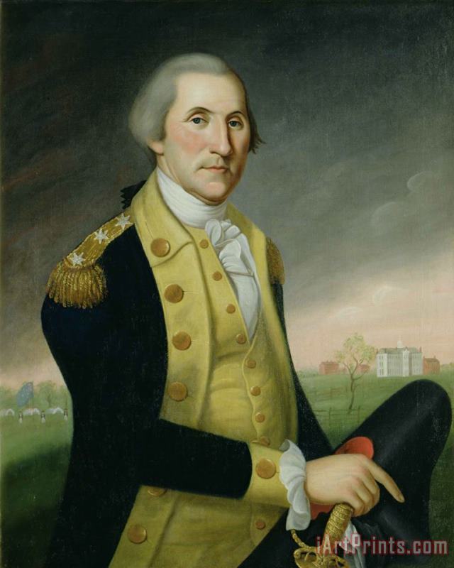 George Washington at Princeton painting - Charles P Polk George Washington at Princeton Art Print