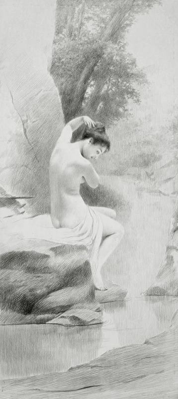 A Nymph painting - Charles Prosper Sainton A Nymph Art Print