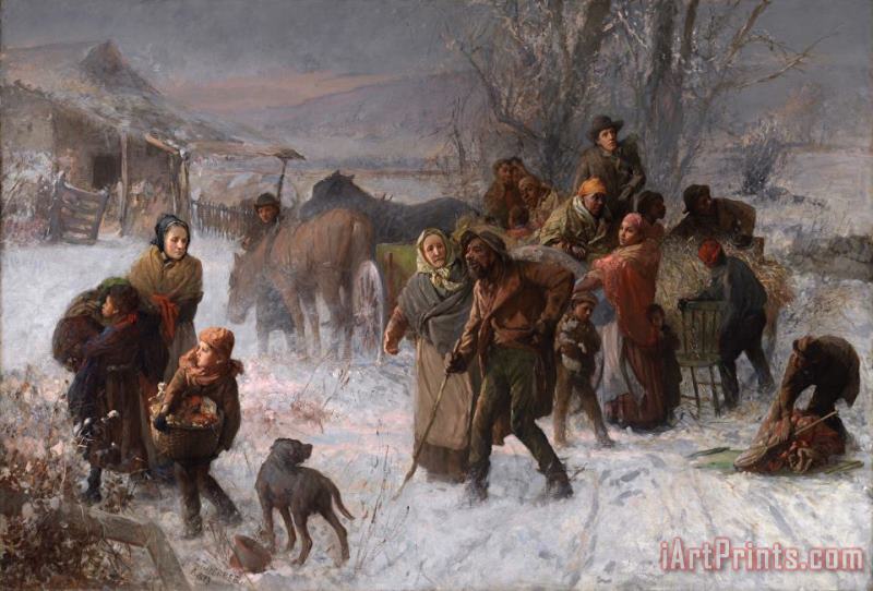 The Underground Railroad painting - Charles T Webber The Underground Railroad Art Print