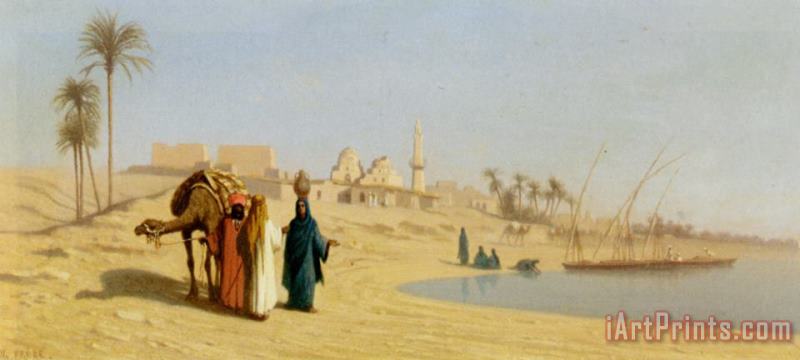 The Banks of The Nile painting - Charles Theodore Frere The Banks of The Nile Art Print