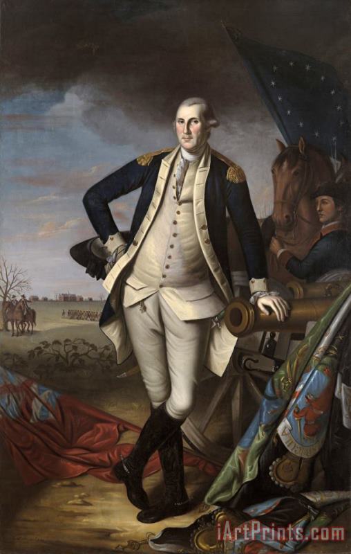 George Washington at The Battle of Princeton painting - Charles Willson Peale George Washington at The Battle of Princeton Art Print