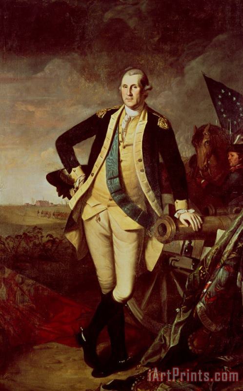 Portrait of George Washington painting - Charles Willson Peale Portrait of George Washington Art Print