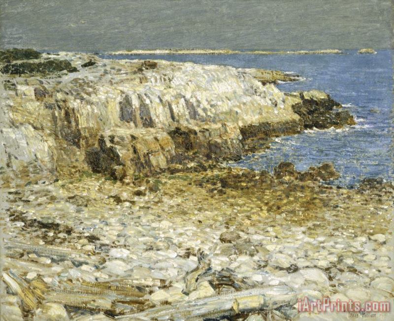 A North East Headland painting - Childe Hassam A North East Headland Art Print