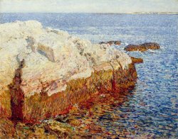 Childe Hassam Cliff Rock Appledore painting