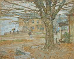 Childe Hassam Cos Cob in November painting