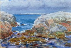 Childe Hassam Duck Island painting