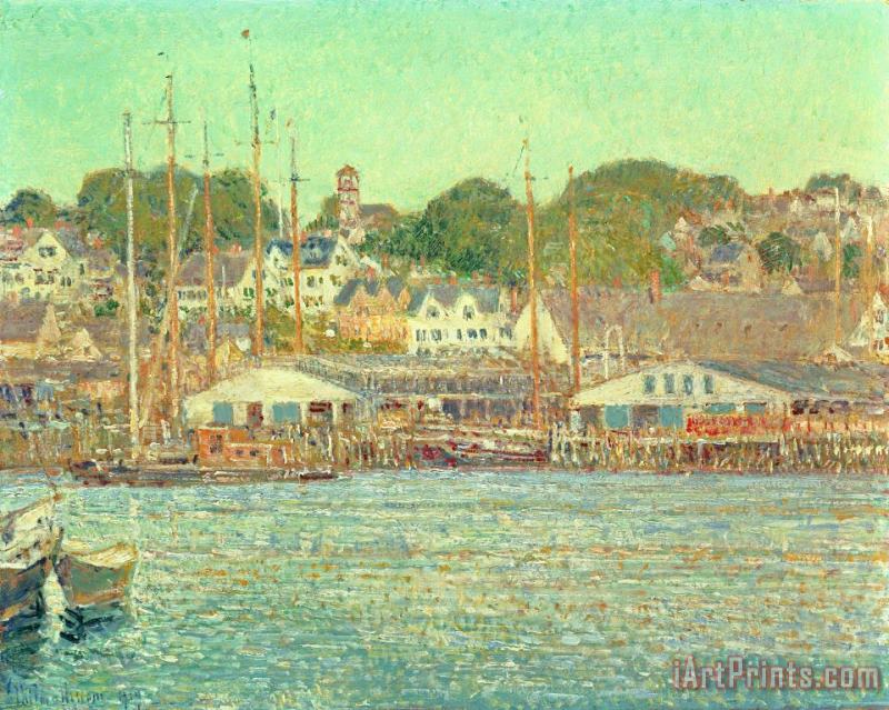 Childe Hassam Gloucester Harbor Art Painting