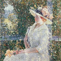 Childe Hassam Portrait of Miss Weir painting
