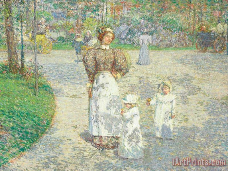 Spring In Central Park painting - Childe Hassam Spring In Central Park Art Print