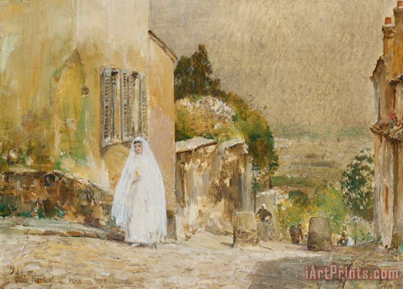 Childe Hassam Spring Morning at Montmartre Art Painting