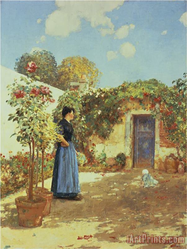 Sunny Morning Villiers Le Bel painting - Childe Hassam Sunny Morning Villiers Le Bel Art Print