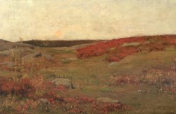 Childe Hassam Sunrise in Autumn painting