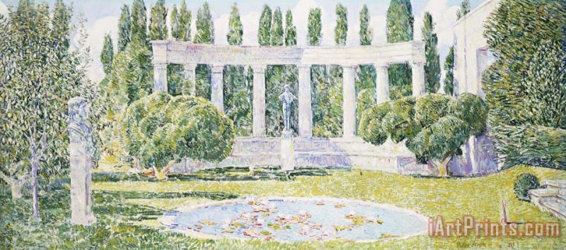 The Bartlett Gardens painting - Childe Hassam The Bartlett Gardens Art Print