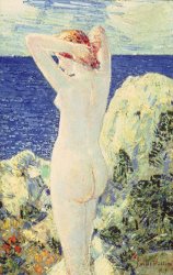 Childe Hassam The Bather painting