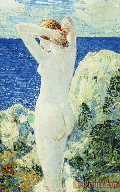 The Bather painting - Childe Hassam The Bather Art Print