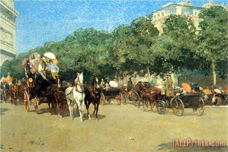 The Day of The Grand Prize 1 painting - Childe Hassam The Day of The Grand Prize 1 Art Print