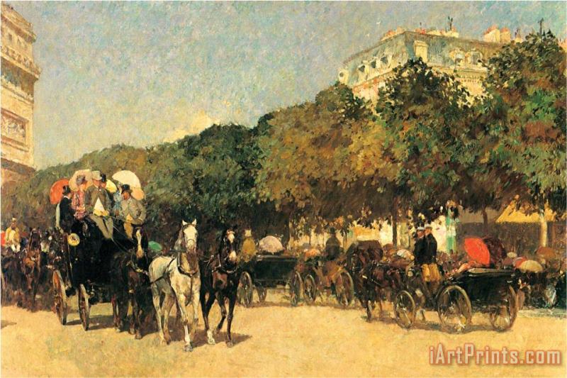 Childe Hassam The Day of The Grand Prize 2 Art Print