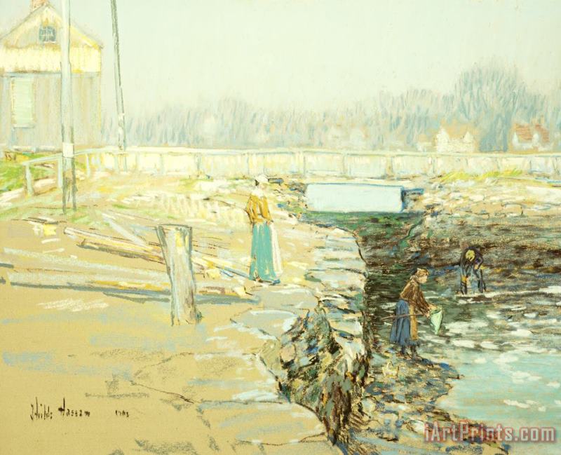 Childe Hassam The Mill Dam Cos Cob Art Painting
