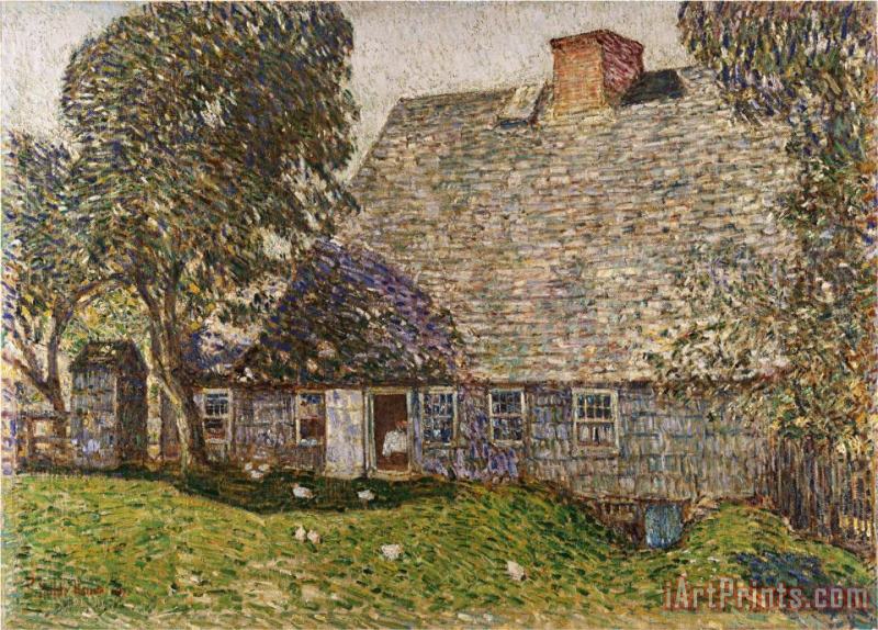 Childe Hassam The Old Mulford House Easthampton 1917 Art Print