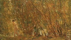 Childe Hassam Under the Alders painting