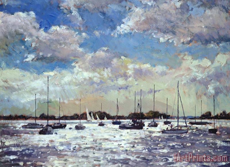 Evening Light - Gulf of Morbihan painting - Christopher Glanville Evening Light - Gulf of Morbihan Art Print