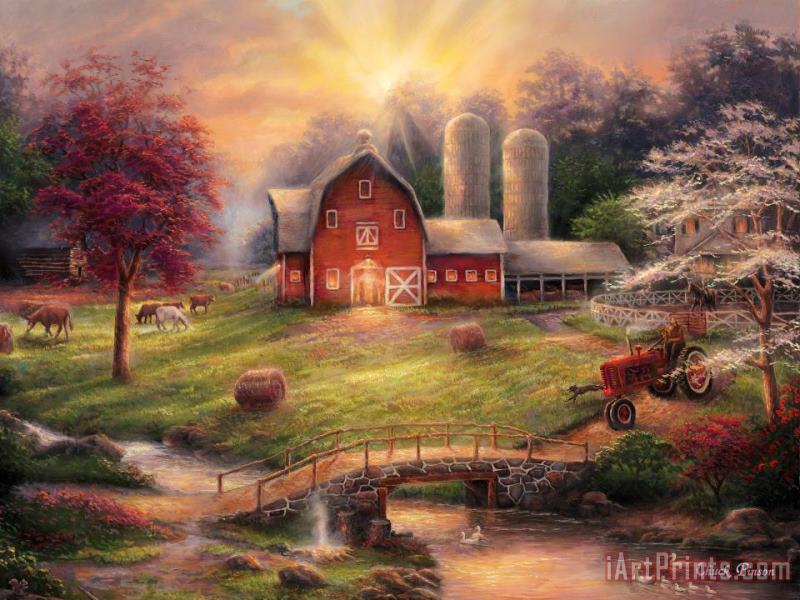 Chuck Pinson Anticipation Of The Day Ahead Art Painting