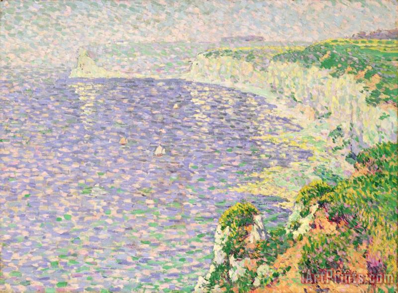A View of the Cliffs of Etretat painting - Claude Emile Schuffenecker A View of the Cliffs of Etretat Art Print