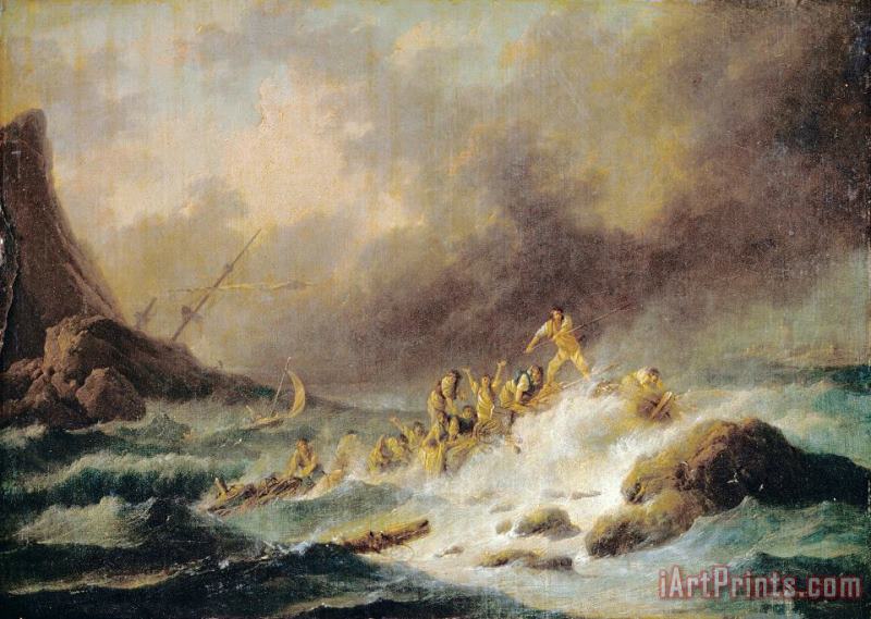 A Shipwreck painting - Claude Joseph Vernet A Shipwreck Art Print