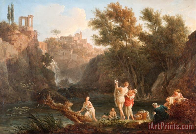 The Four Times of Day Evening painting - Claude Joseph Vernet The Four Times of Day Evening Art Print