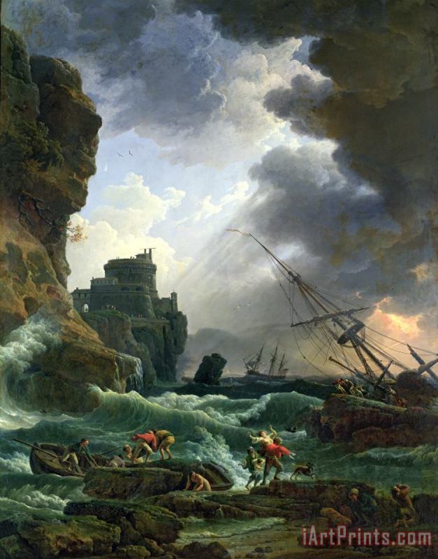 Claude Joseph Vernet The Storm Art Print