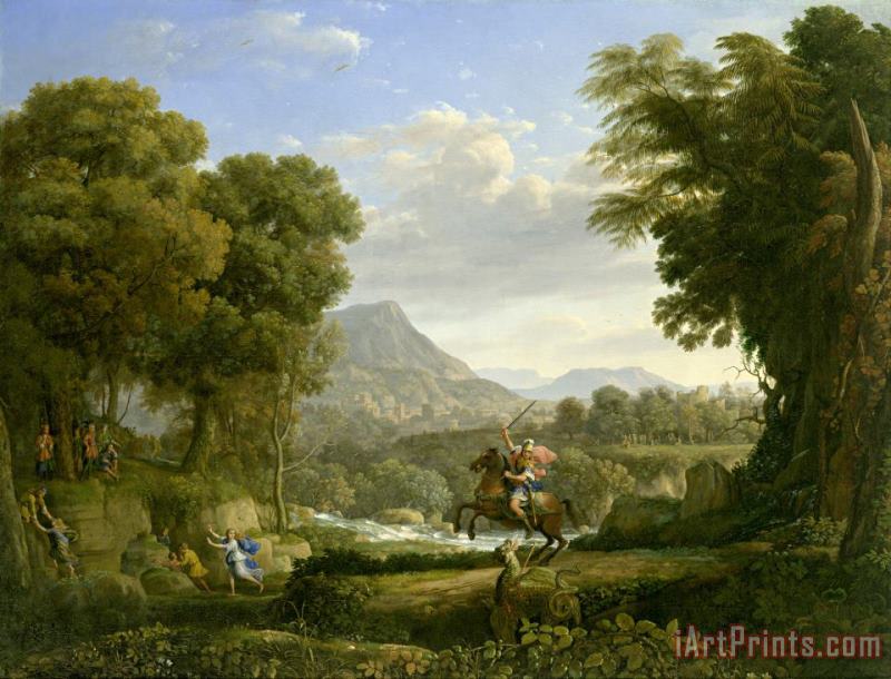 Saint George And The Dragon painting - Claude Lorrain Saint George And The Dragon Art Print