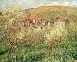 Claude Monet Apple Trees in Blossom painting