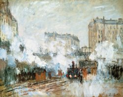 Claude Monet Arrival of a Train painting