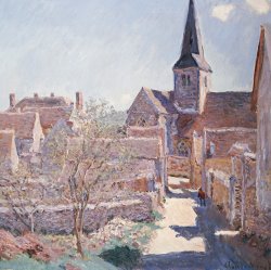 Claude Monet Bennecourt painting
