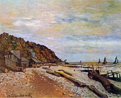 Claude Monet Boatyard near Honfleur painting