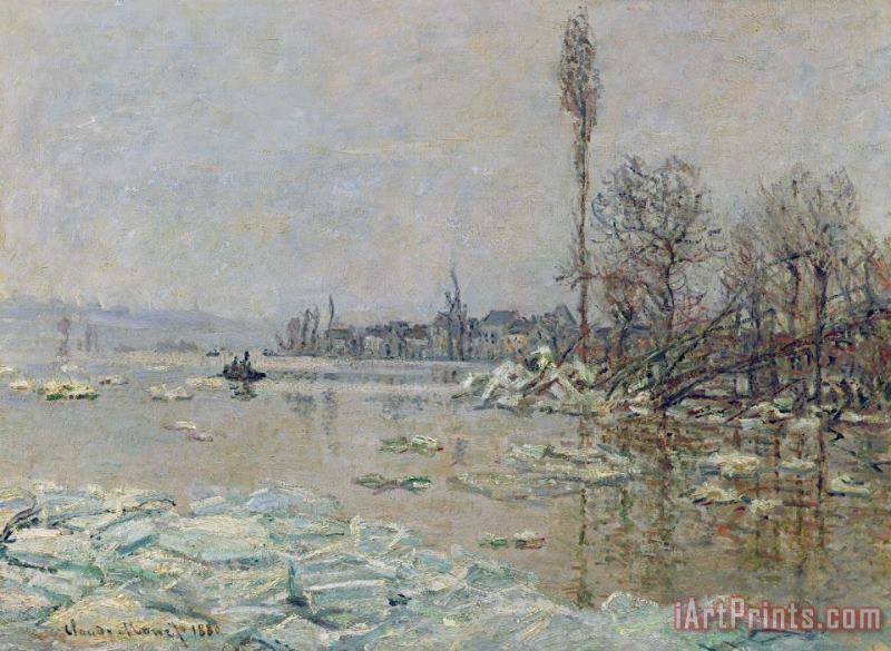 Claude Monet Breakup of Ice Art Painting