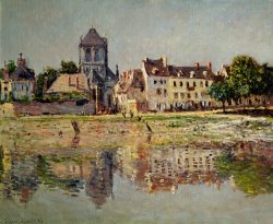 Claude Monet By the River at Vernon painting