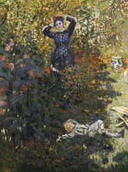 Claude Monet Camille and Jean in the Garden at Argenteuil painting