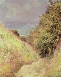 Claude Monet Chemin de la Cavee Pourville painting