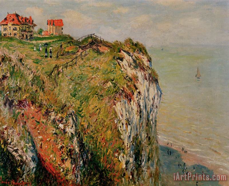 Claude Monet Cliff at Dieppe Art Print