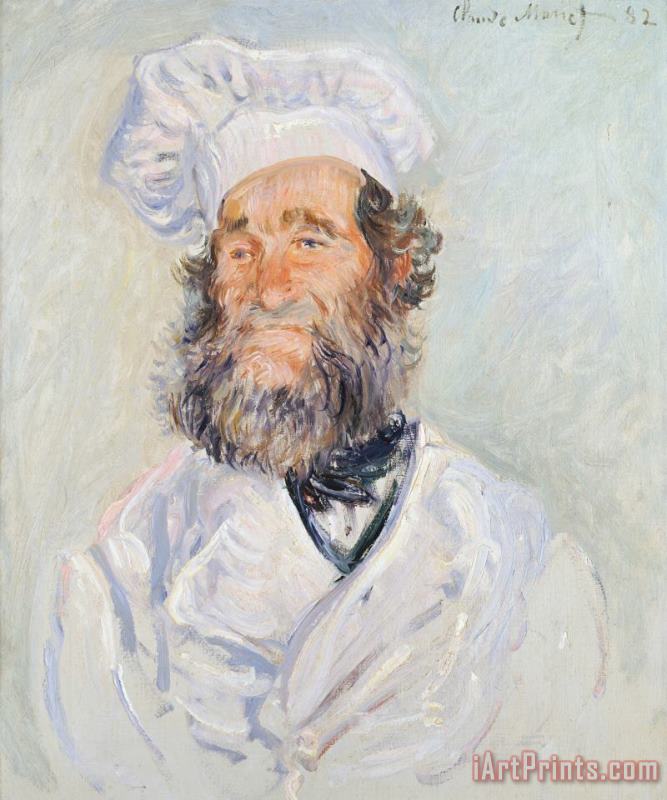 Cook painting - Claude Monet Cook Art Print