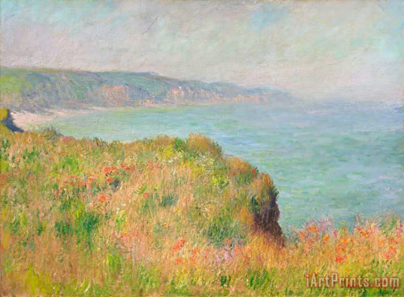 Edge of The Cliff at Pourville, 1882 painting - Claude Monet Edge of The Cliff at Pourville, 1882 Art Print