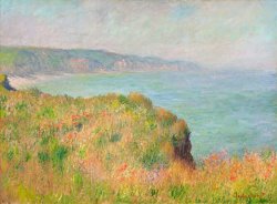 Claude Monet Edge of The Cliff at Pourville, 1882