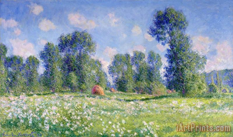 Effect of Spring at Giverny painting - Claude Monet Effect of Spring at Giverny Art Print